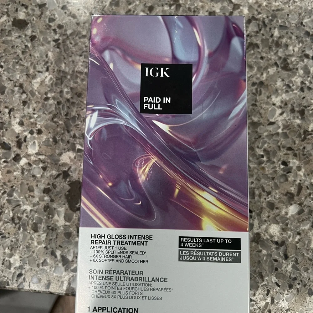 IGK Paid In Full High Gloss Intense Repair Treatment - Picture 1 of 3